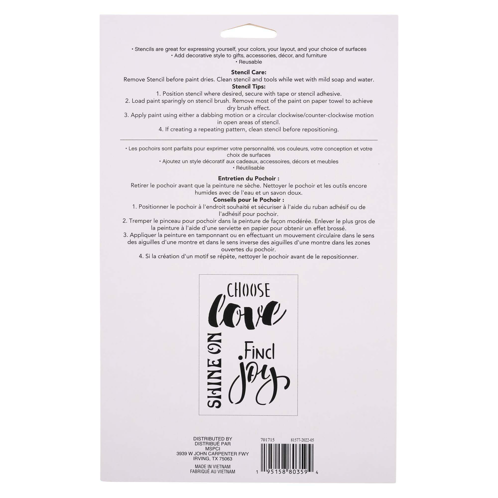 Love Stencils by Craft Smart®, 7" x 10"